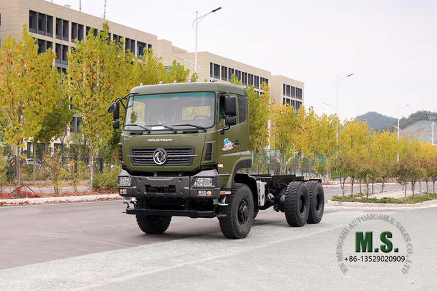 Dongfeng Six Drive Off-road Chassis_Dongfeng 450HP Flathead Transport Truck Chassis_6x6 Export Special Truck Chassis Conversion Manufacturer