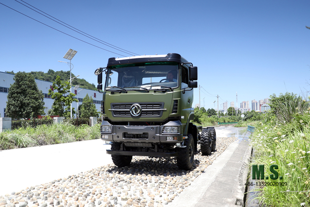 Dongfeng 6x6 Chassis_ Six-wheel Drive 340HPCab Heavy-duty Off-road Cargo Truck Chassis Conversion Manufactuer Export Special Purpose Vehicle Chassis