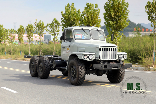 Dongfeng Six Drive Off Road Chassis EQ2100 Double Glass Pointed Head Single Row Chassis Export Special Vehicle Chassis