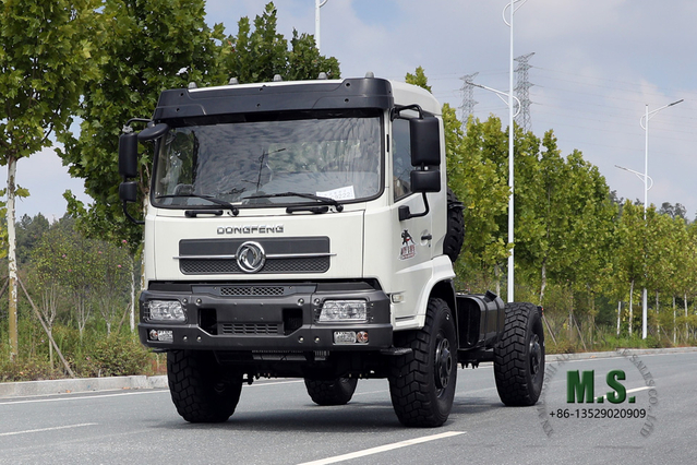 Dongfeng 4*4 Off Road Chassis White Tainjin Flat Head one-and-a-half Row Vehicle Chassis