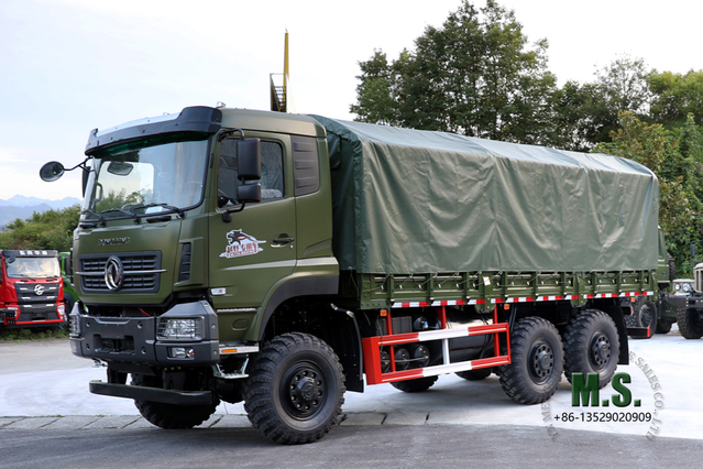 Green Six Drive Off Road Truck Dongfeng 6×6 Heavy Truck Three Axle Cargo Vehicle Export Special Vehicle