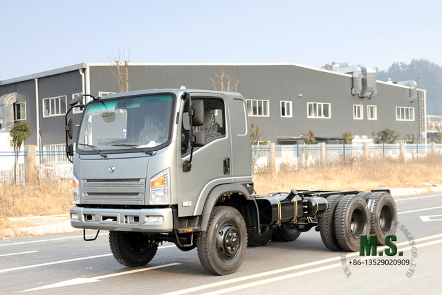 Six Wheel Drive Dongfeng Flathead Truck Chassis Modification_ 6WD"Bobcat" Small Truck Chassis Configuration_6*6 Special Vehicle Chassis Manufacturers