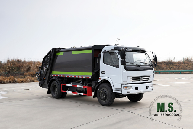 4*2 Dongfeng 9m³ Compressed Rubbish Truck_4×2 Light Truck Municipal Sanitation Vehicle_Export Special Garbage Truck Sales Manufacturer