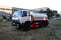 Six Drive Chassis Modified Cross-country Fuel Tanker_190 HP New Dongfeng 145 Tanker Truck_EQ2102 Chassis Tanker Vehicle