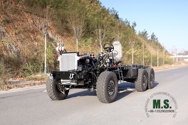 Dongfeng Six-wheel-drive High-horsepower Three Type of Armored Vehicle Chassis, Off-road Special Three Type of Chassis, Export Chassis Conversion Manufacturer