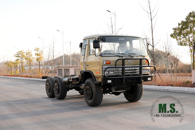 Dongfeng 6*6 Off-road Truck_ EQ2102 153 Flathead Row a Half Cab Diesel Vehicle Conversion Manufacturer Truck_Six wheel Drive Transport Truck Export Special Vehicle