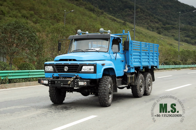 170hp EQ2082 Dongfeng Off-road Truck_6*6 Double Glass Single Row Pointed Diesel Vehicle _Six Wheel Drive Export Special Purpose Vehicle