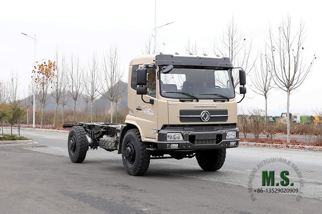 Dongfeng 4*4 Off Road Chassis_Four Drive White Tainjin Flat Head one-and-a-half Row Truck Chassis_Dongfeng Export Special Vehicle Chassis