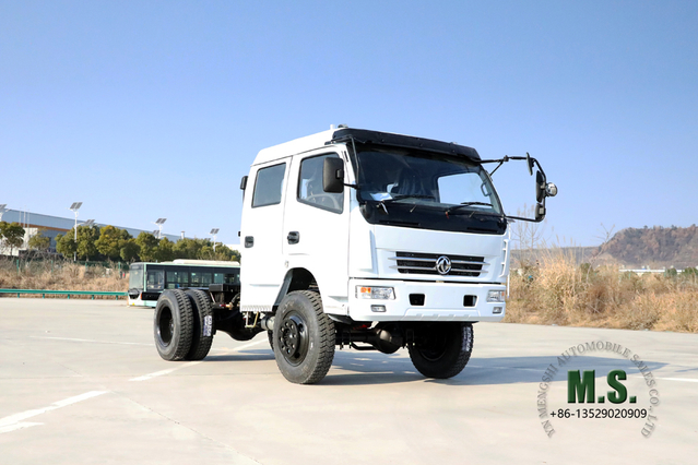 Four Drive Dongfeng Truck Chassis_4*4 Double Row Cab Customized Conversion Light Truck Chassis_AWD Off-Road Truck Export Special Vehicle Manufacturer