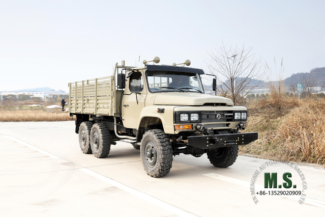 EQ2082 Dongfeng 6*6 Off Road Truck_Six-wheel Drive Long Head Single Row Cab Cargo Truck_Conversion Manufacturer Export Special Purpose Vehicle
