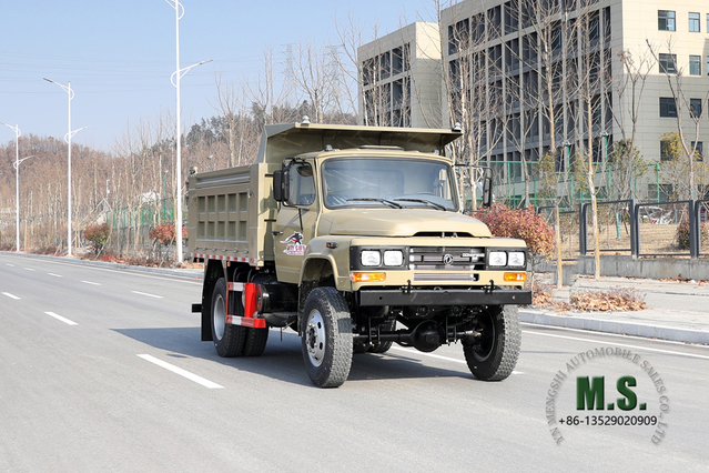 4*4 170hp Dongfeng Off-road Dump Truck_ Camel Gray Four-wheel Drive Mining Trucks Export Special Dump Truck Modification Manufacturer