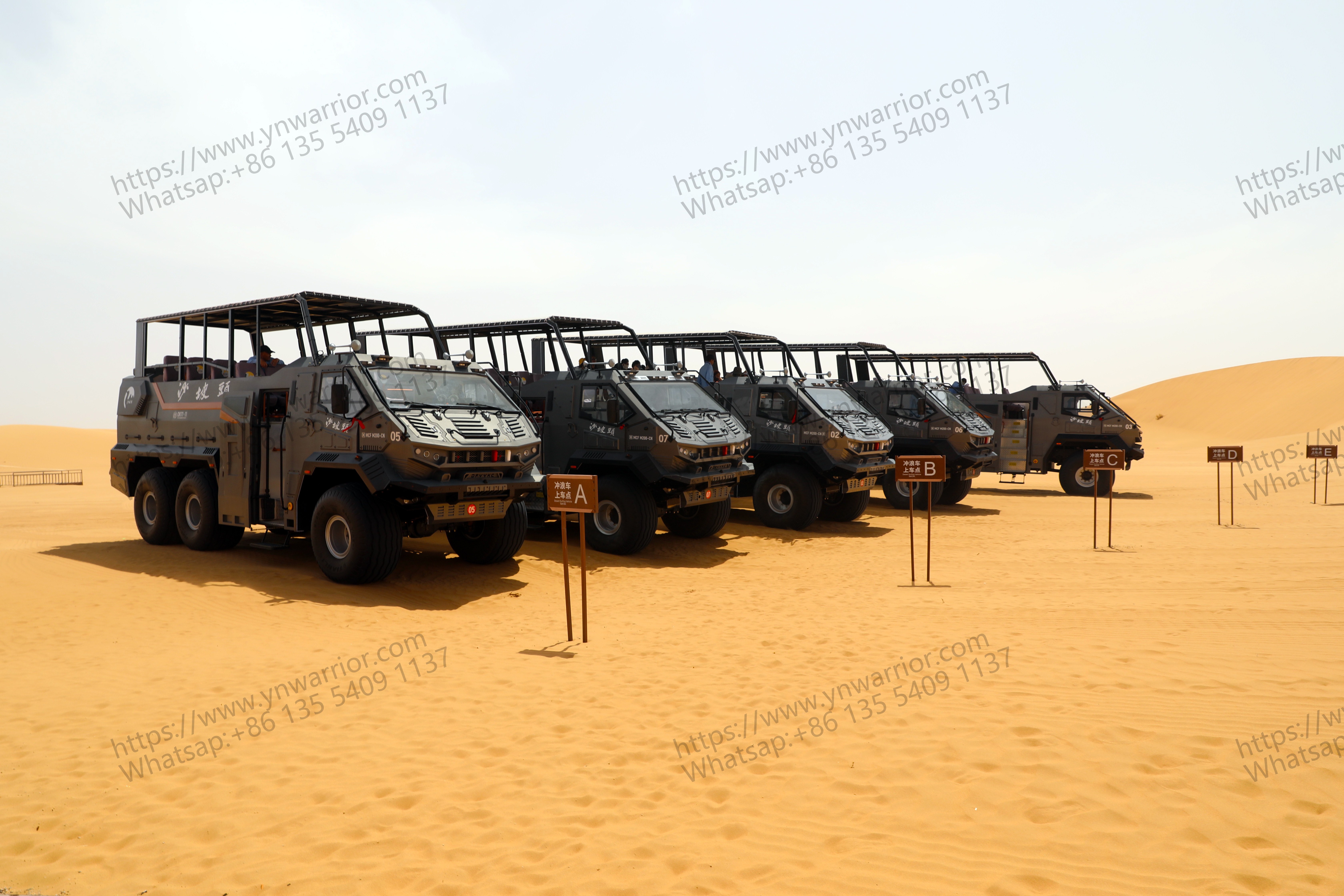 desert cruiser bus fleet Chinese brand