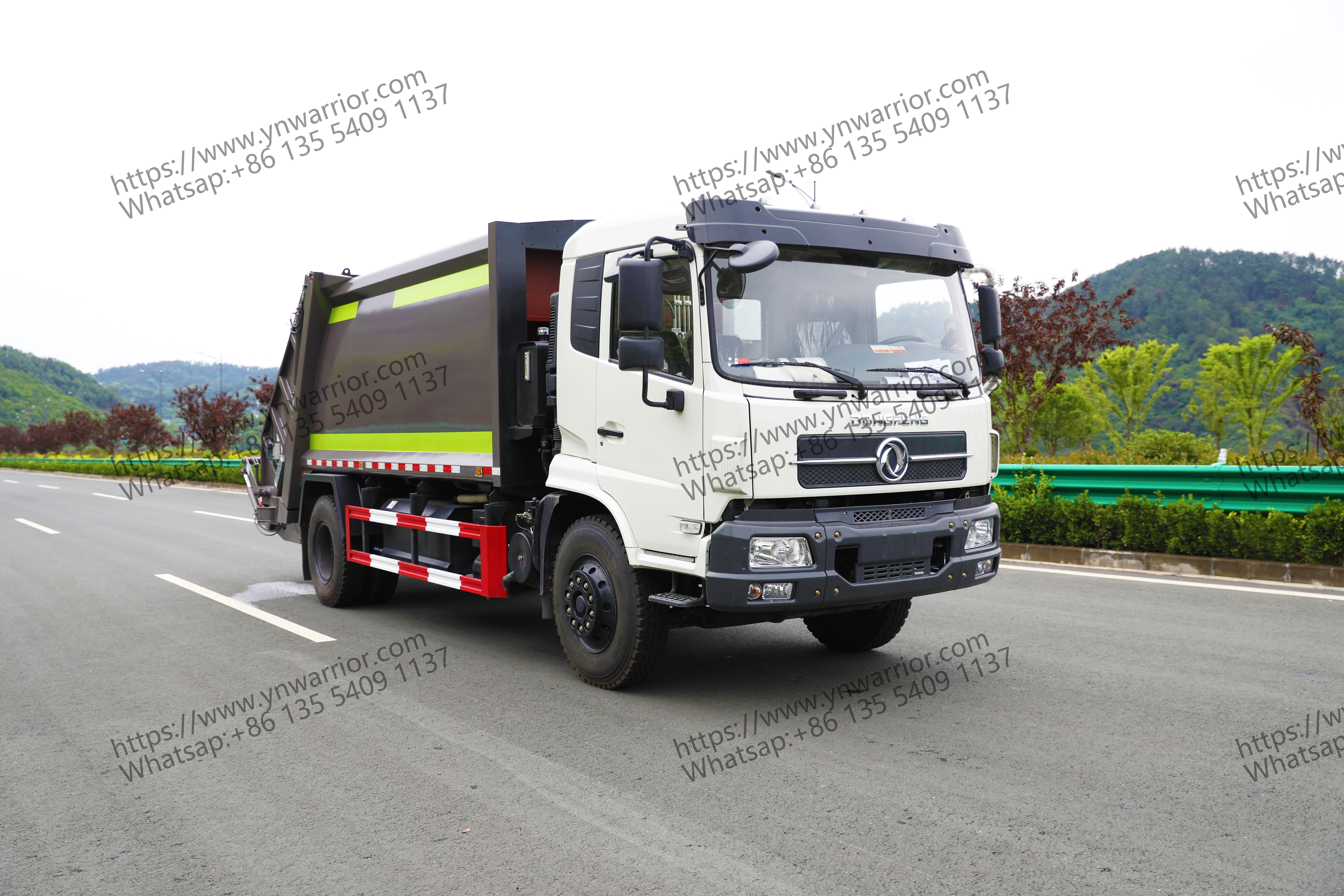 Dongfeng garbage truck factory direct real-life footage