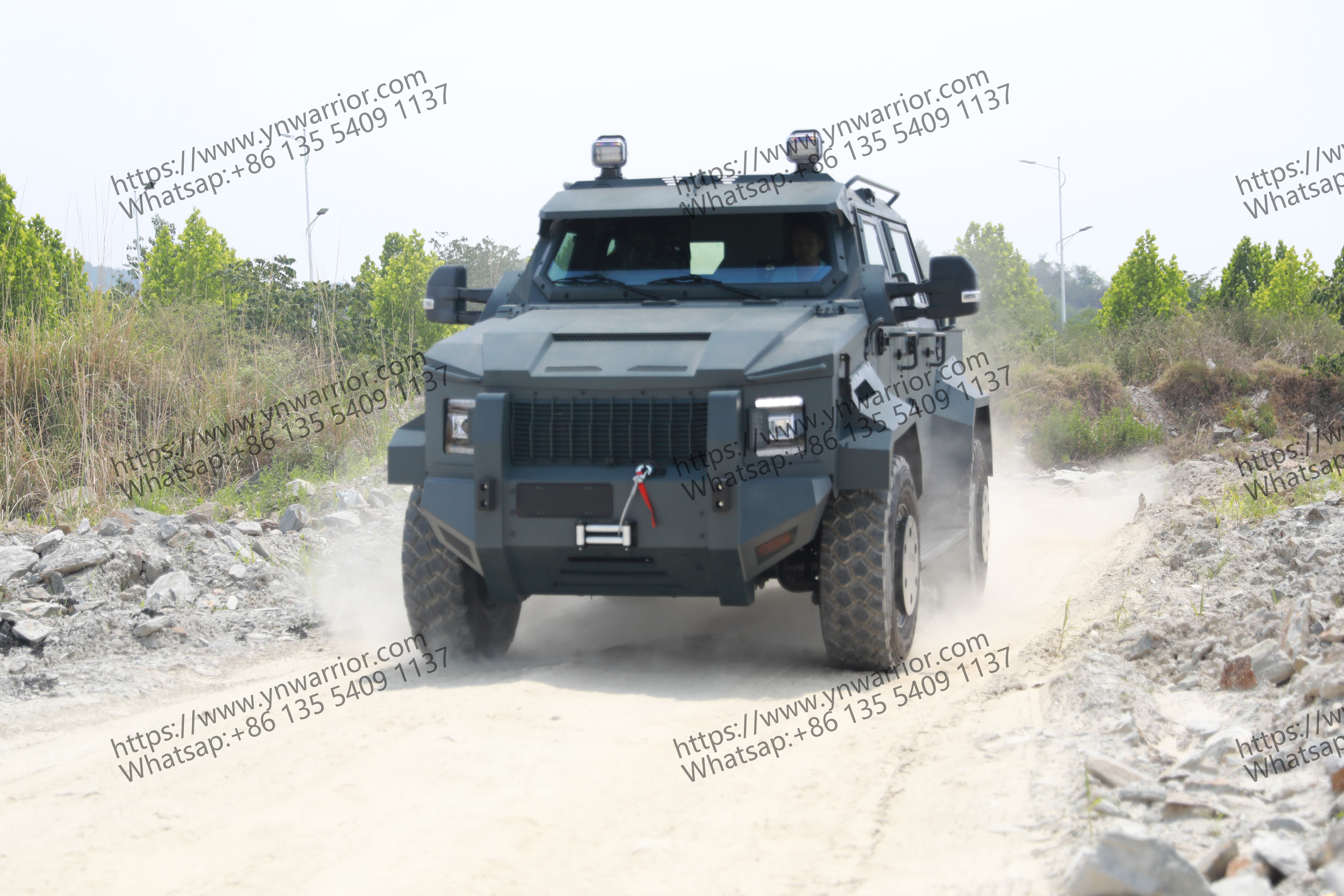 4x4 armored pick up automatic transmission off-road real-life footage