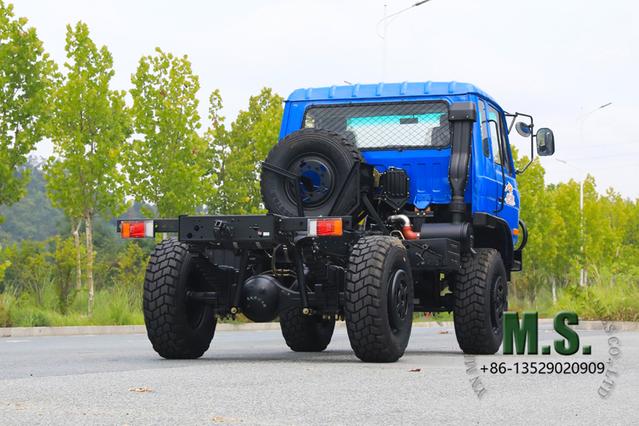 170-horsepower 7-ton Gross Weight Dongfeng 4x4 Off-road Truck Chassis with Cab_Cummins Mechanical Fuel Injection Engine, 40 Years+ Former Military Model, Simple And Durable_Manufacturer Direct