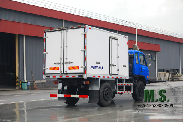 190-horsepower 7-ton Gross Weight 4x4 Off-road Dongfeng Refrigerator Truck_2-ton Load Weight, Cummins Engine, Rear Single Tyres, Monitoring System, Mechanical Fuel Injection_Manufacturer Direct