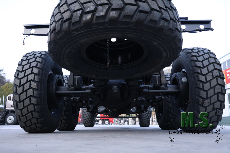 6x6 340-horsepower rolling chassis for bus detailed below