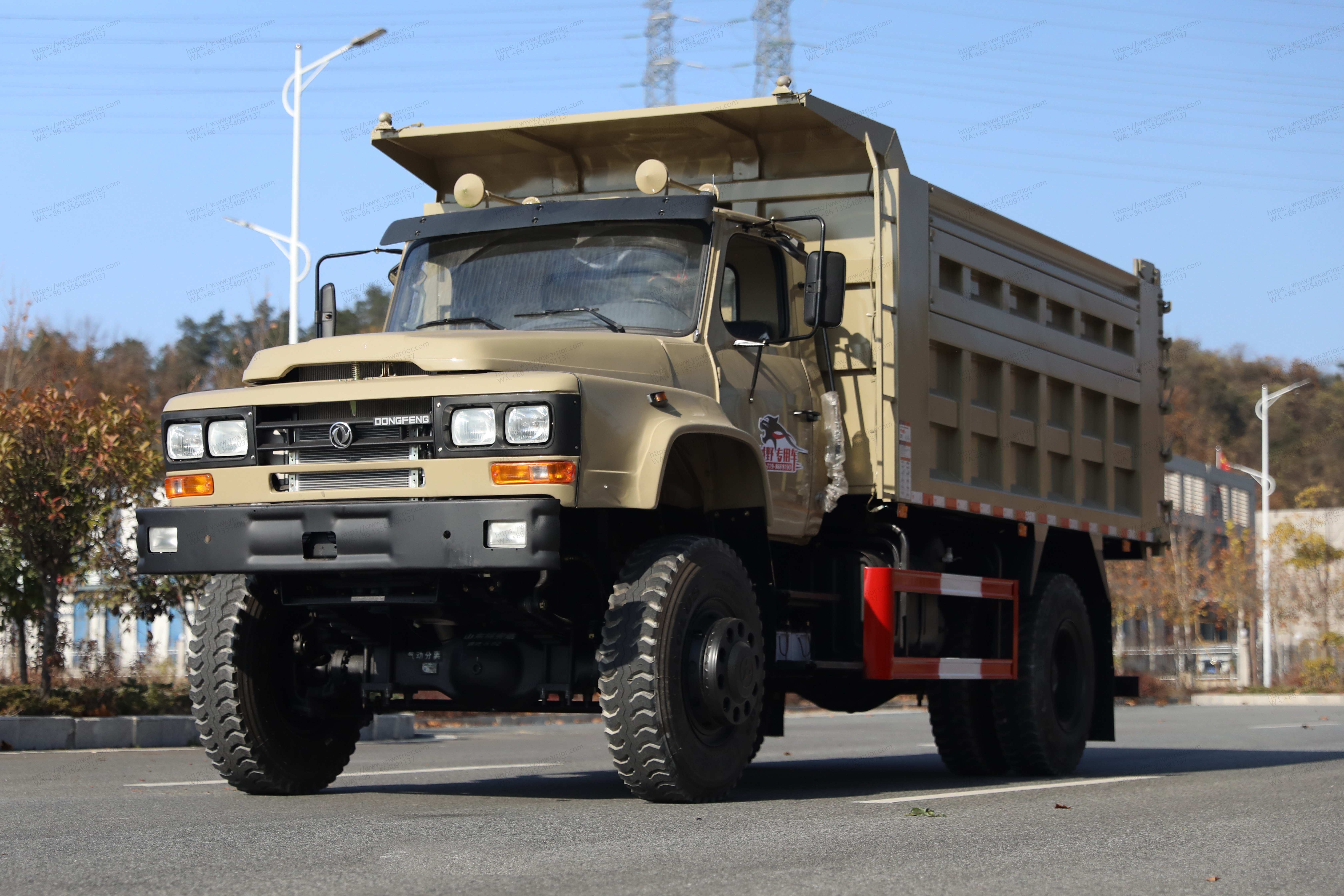 dongfeng 4x4 off-road dump truck