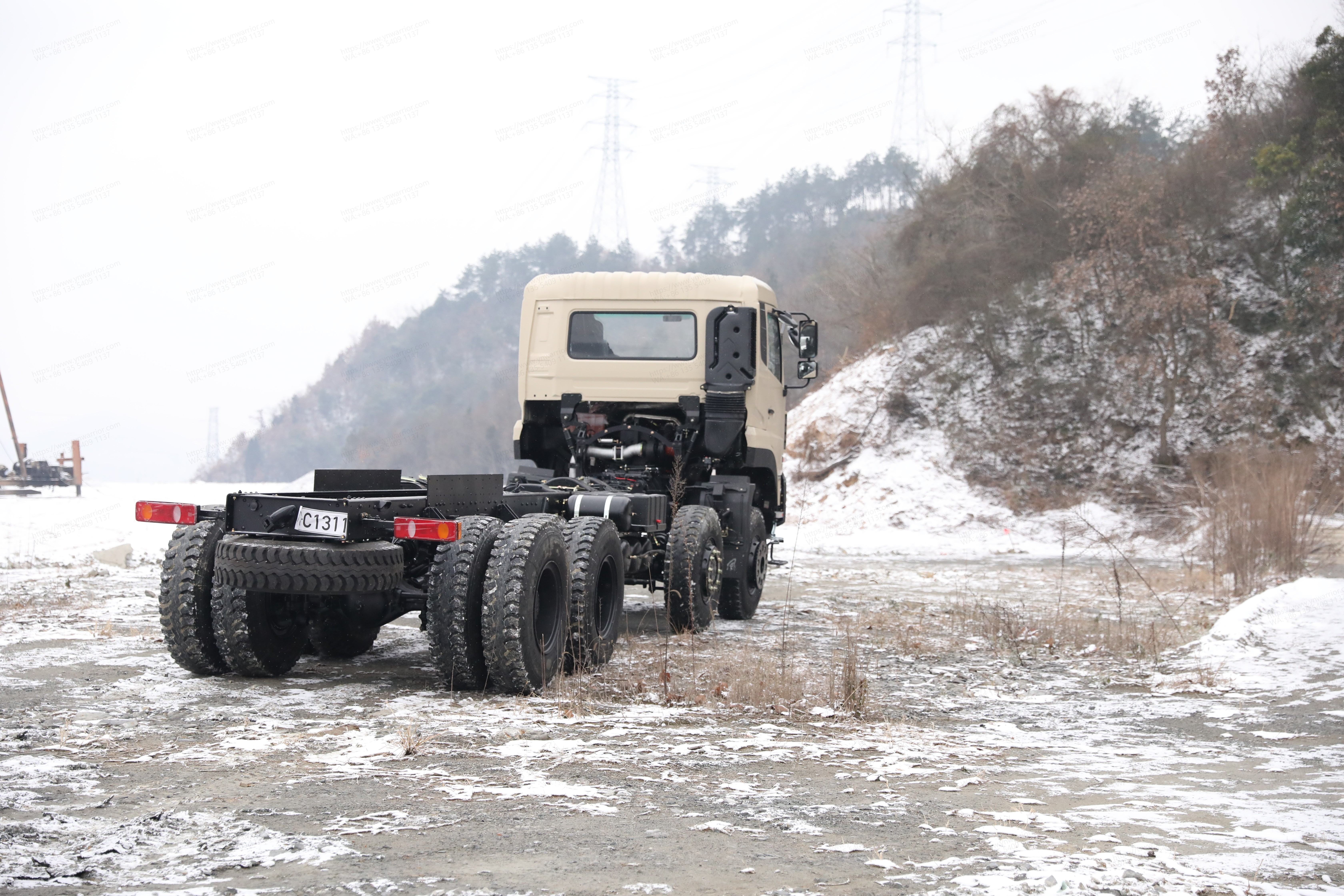 Chinese Dongfeng 8x8 truck chassis military quality