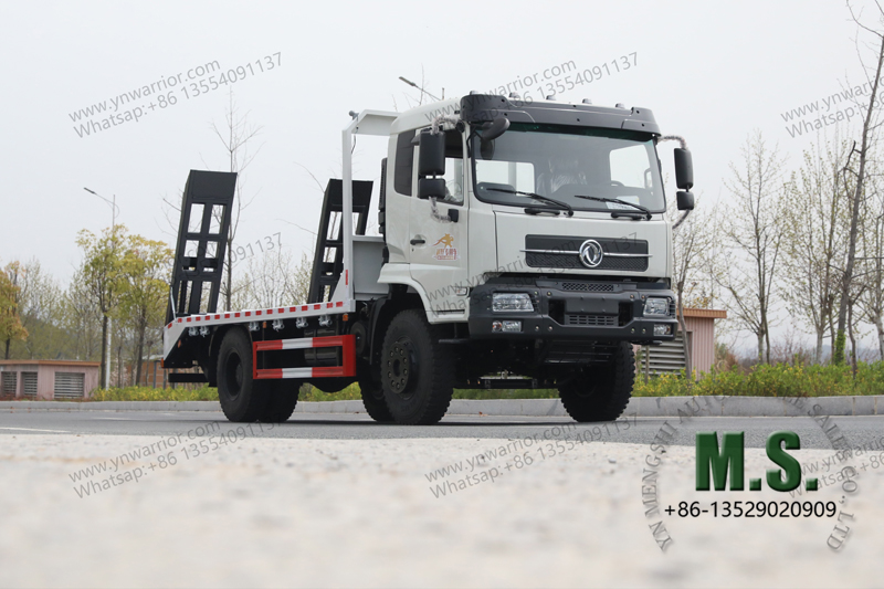 4X2 flatbed rescue truck real-life footage
