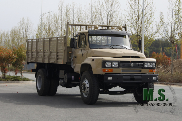 190-horsepower 15-ton Gross Weight Dongfeng 4x2 Cargo Truck_Cummins Engine, 4700mm Cargo Trunk, Seats on Cargo Box, Troops Carrier, Former Military Model_ Manufacturer Direct