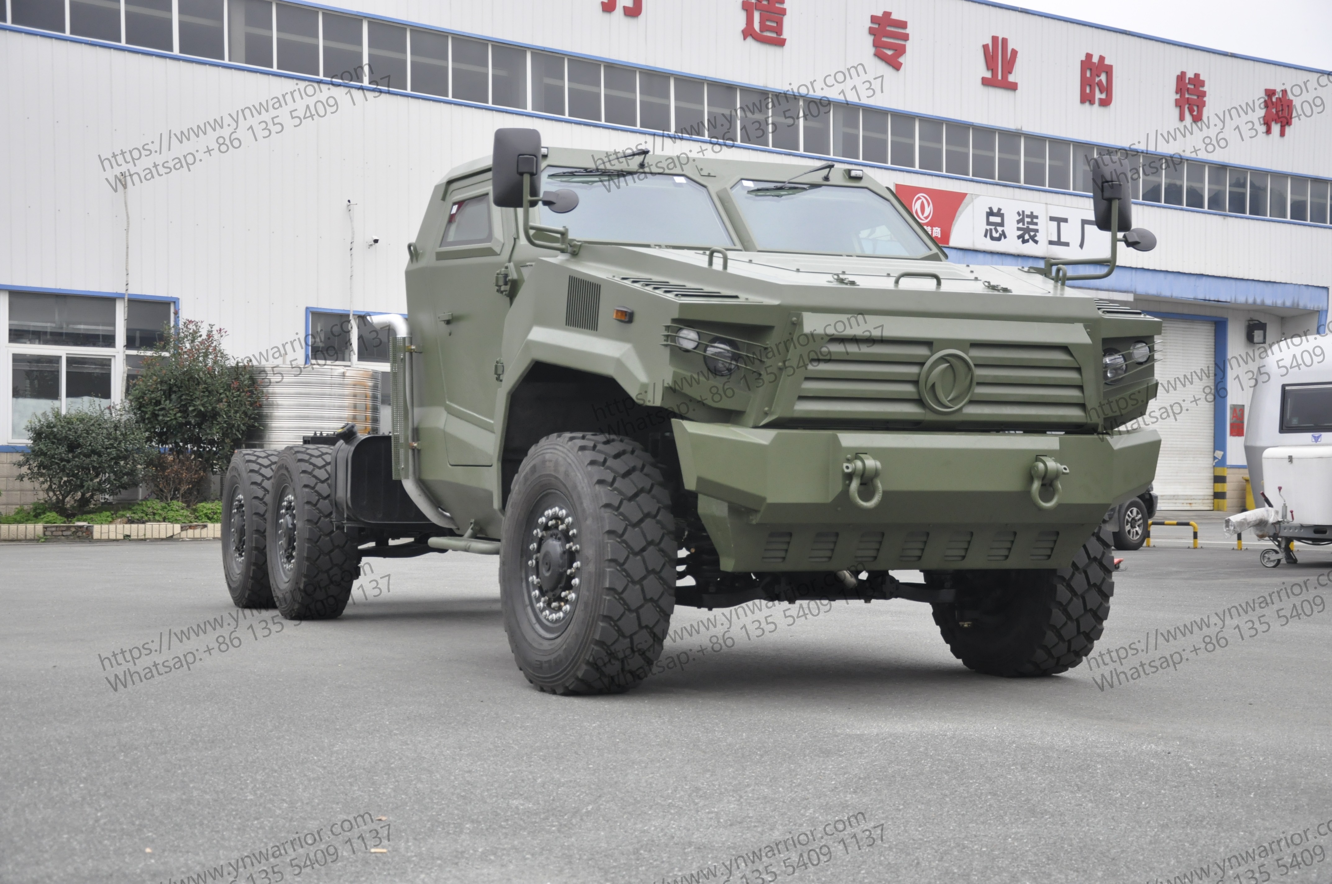 6X6 Independent suspension armored chassis