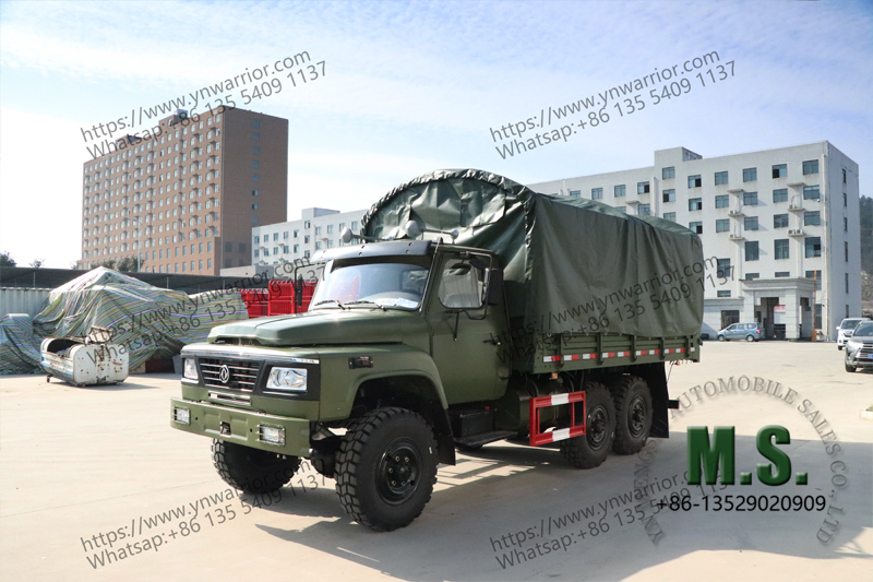 tarpaulin on troops truck, but also dump truck