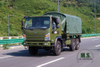 Dongfeng EQ2102 Flathead Army Green with Tarpaulin_Dongfeng 6*6 Off-road Transport Truck Export