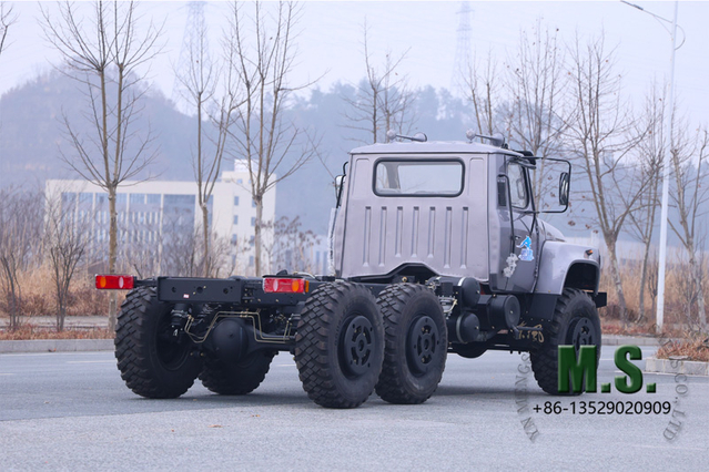 190-horsepower 11-ton Gross Weight Dongfeng 6x6 Off-road Truck Cabin Chassis Silver_Cummins Engine Mechanical Fuel Injection, Former Special Purpose Model, CTIS, Simple And Druable_Manufacturer Direct