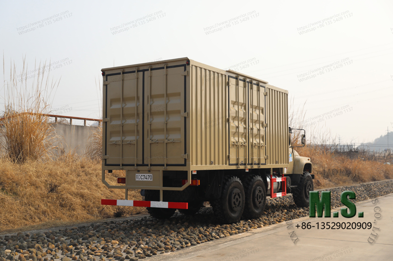 Dongfeng van type truck in testing filed