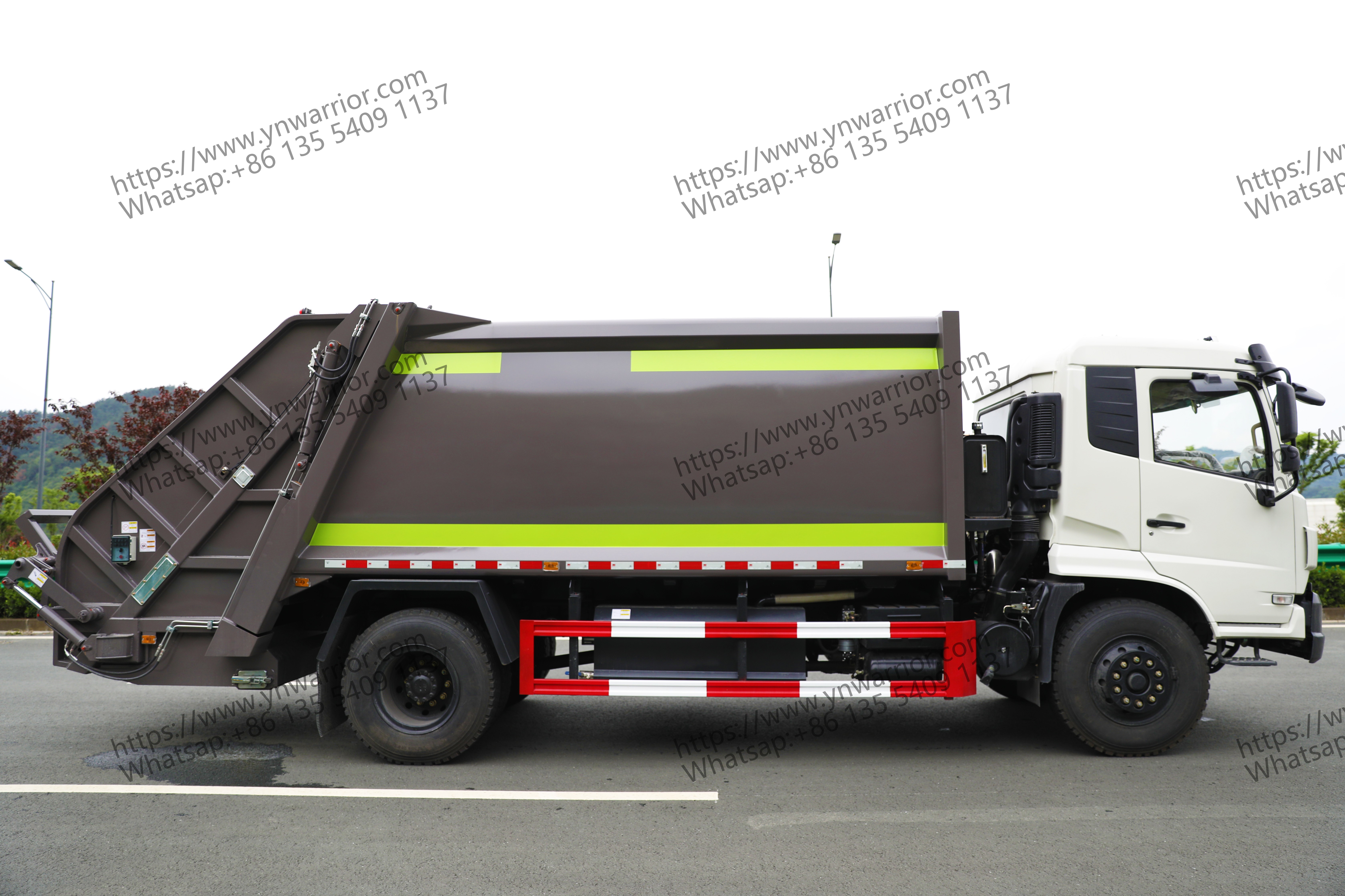 Dongfeng garbage truck factory direct overall dimension