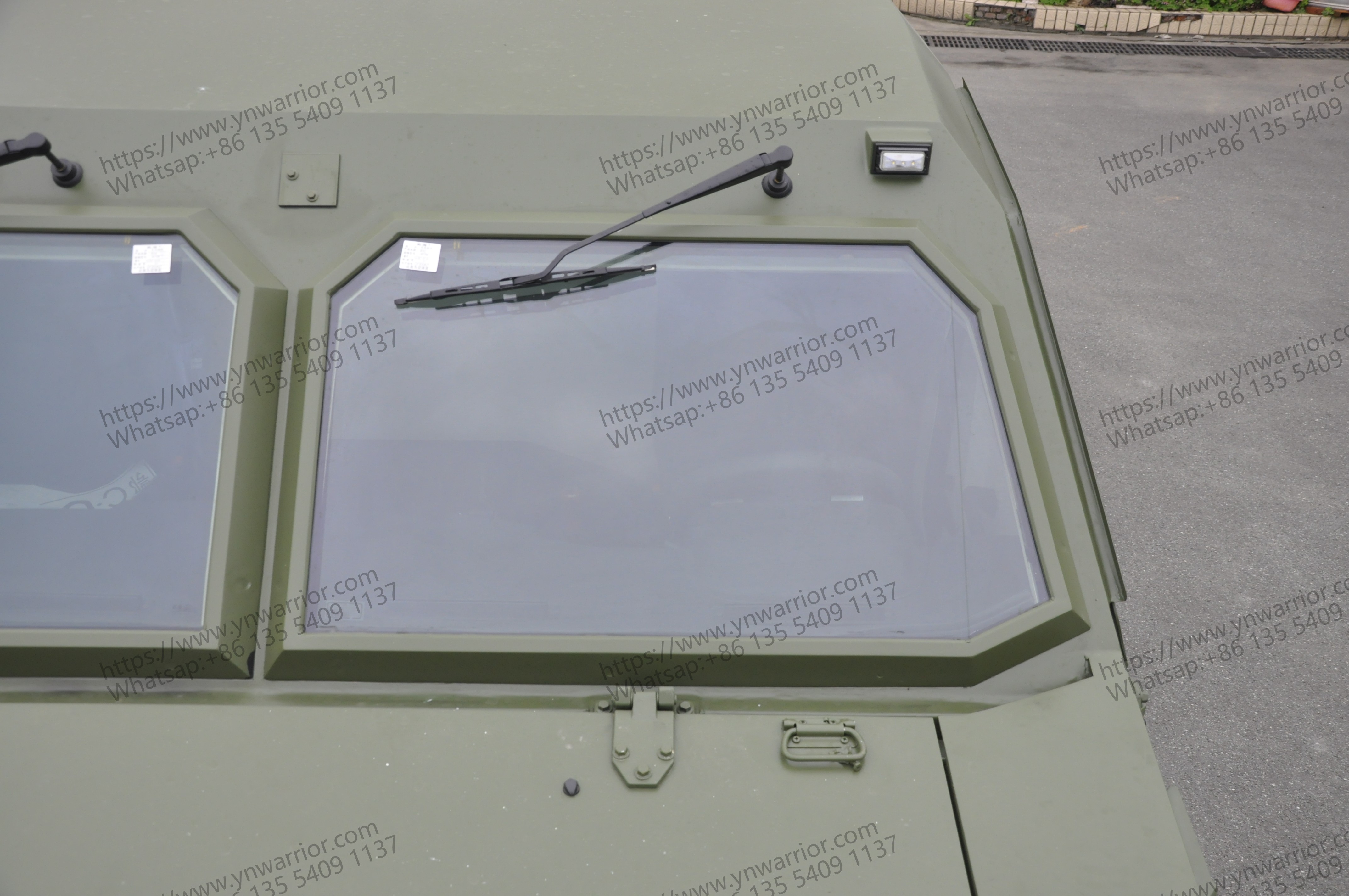 6X6 Independent suspension armored chassis military glass