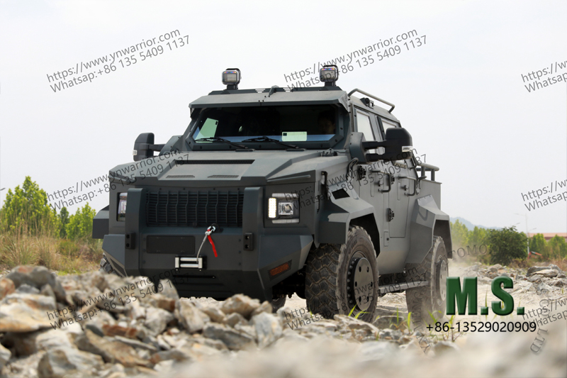 4x4 off-road armored pick-up real performance on road