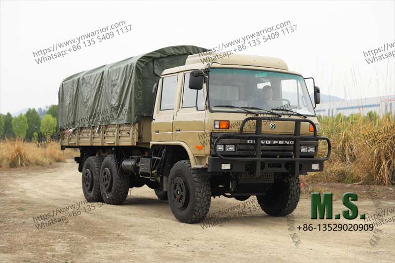 Dongfeng 6x6 truck military cargo and passenger truck with folding seats