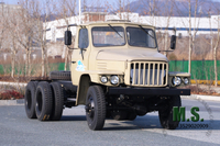 170-horsepower 10-ton Gross Weight 6x6 Off-road Dongfeng Old-fashioned Truck Chassis_Mechanial Fuel Injection Cummins Engine, Double Rear Tyres, Low Pirce, Simple And Duable_Manufacturer Direct