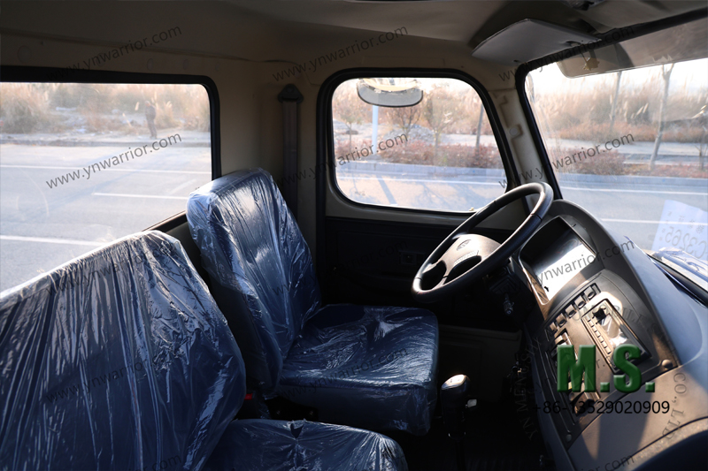 dongfeng 6x6 long nose truck chassis with cab in side the cab