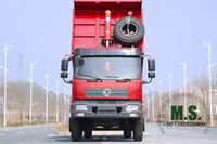 210-horsepower 18-ton Gross Weight Dongfeng 4x2 Dump Truck ,Ten Gears ,Factory Direct Sale,Time-saving And Labor-saving, Automatic Unloading Truck，The Cab of The Flathead Half-row Model
