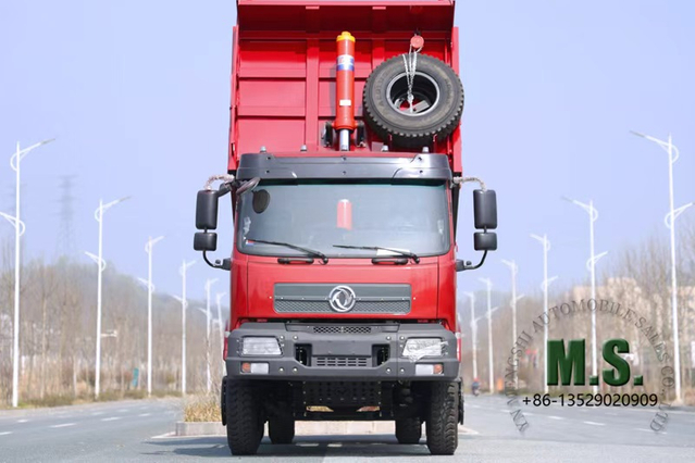 210-horsepower 18-ton Gross Weight Dongfeng 4x2 Dump Truck ,Ten Gears ,Factory Direct Sale,Time-saving And Labor-saving, Automatic Unloading Truck，The Cab of The Flathead Half-row Model