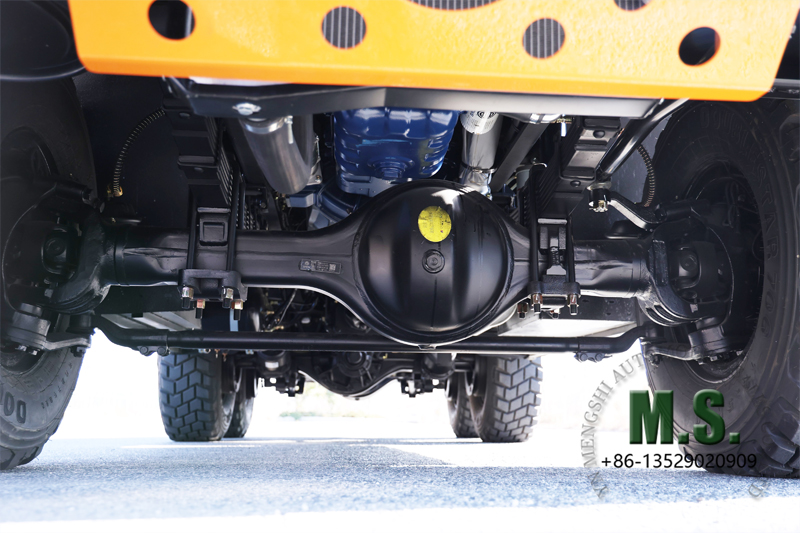 Dongfeng 6x6 off-road bus strong axle and engine protective plate