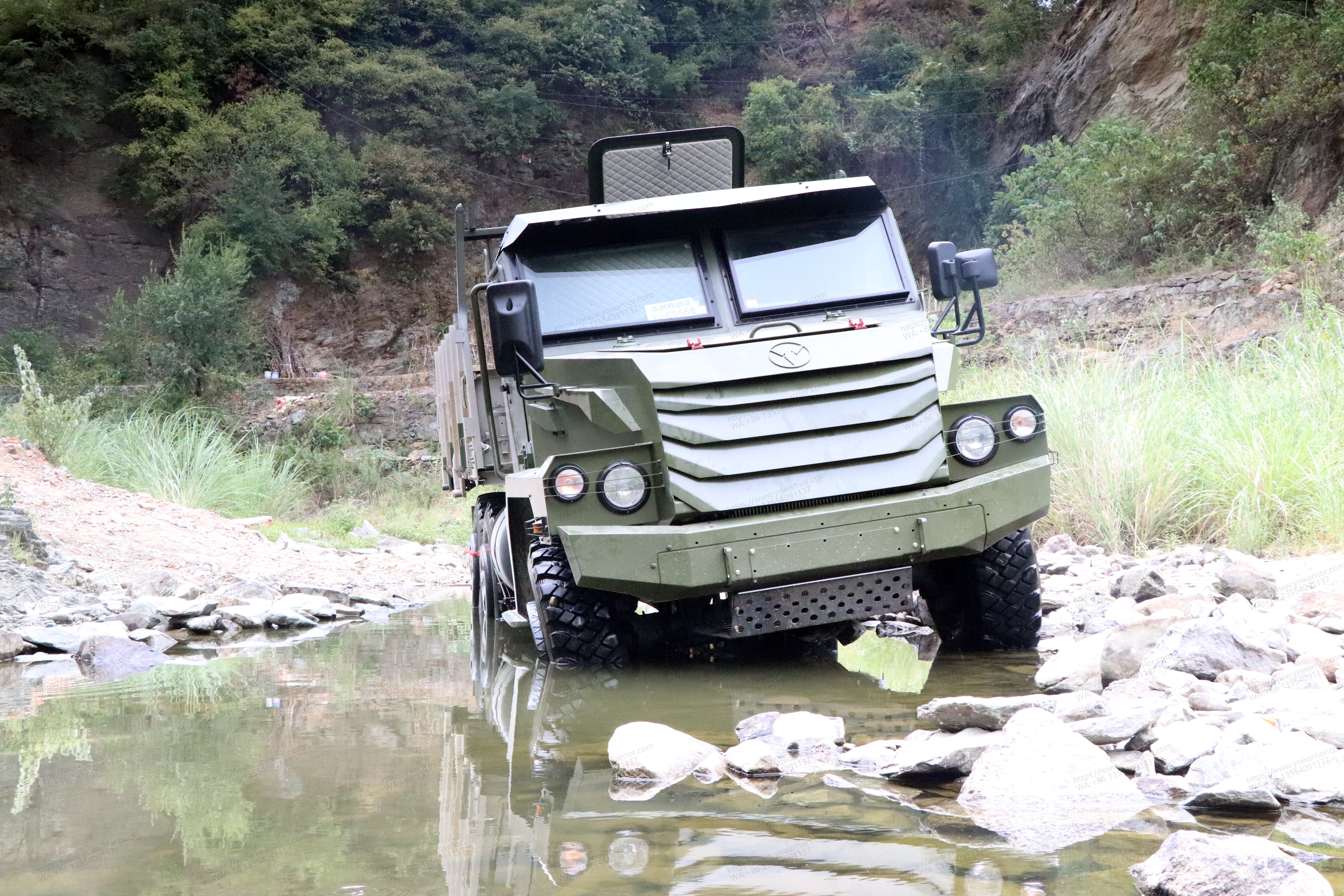 Chinese army filed truck heavy armored