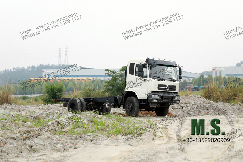 Dongfeng 4x4 truck, double rear tyres, independent suspension