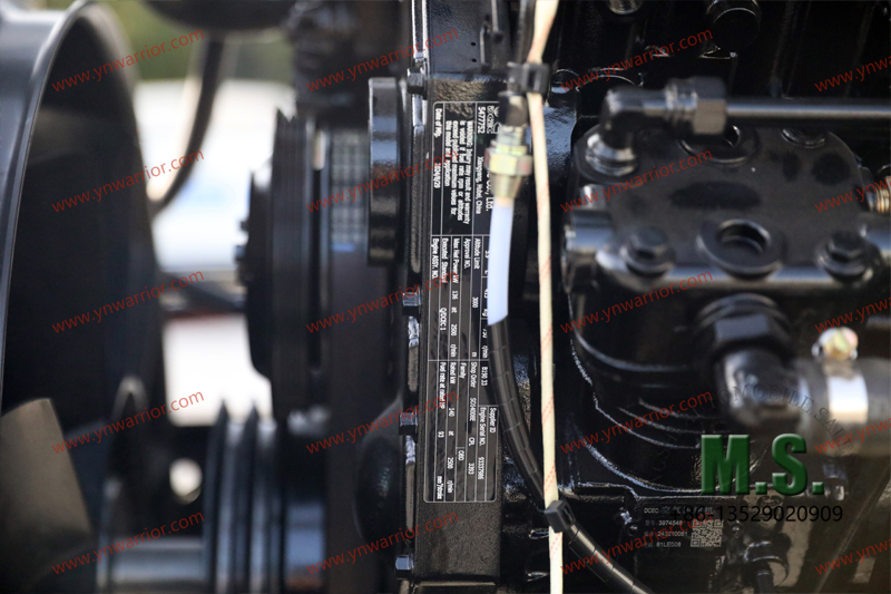 engine metal plate on the Dongfeng chassis
