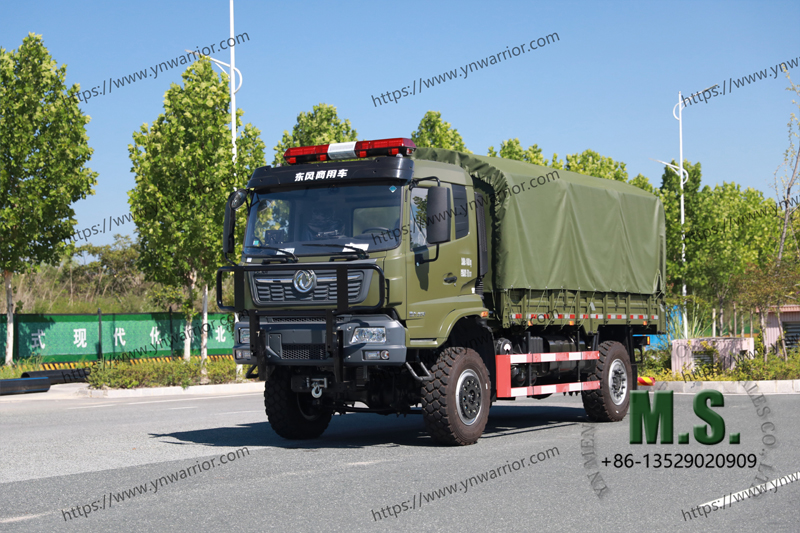 Dongfeng 4x4 cargo truck real footage