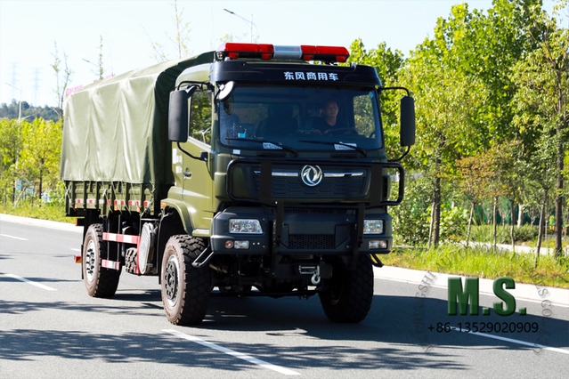210-horsepower 16-ton Gross Weight Dongfeng 4x4 Cargo Truck_Cummins Engine, Euro-6 Emission Level, Hydraulic Lift Ramp Gate, Rain Tarpaulin, Heavy Duty_Manufacturer Direct