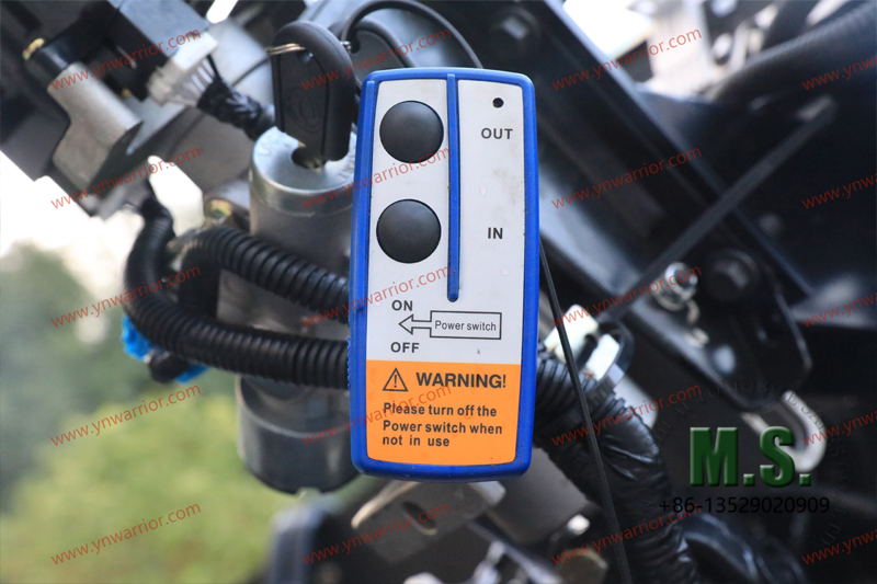 control panel of electric winch