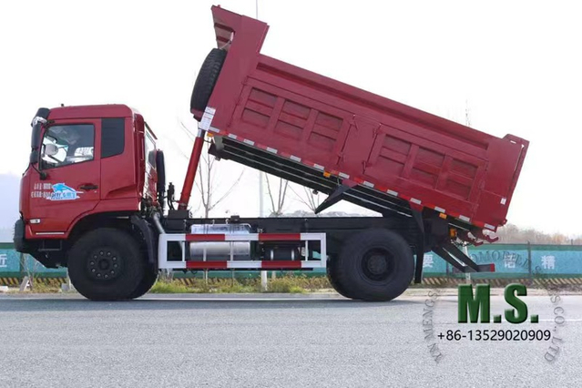 210-horsepower 18-ton Gross Weight Dongfeng 4x2 Dump Truck ,Ten Gears ,Factory Direct Sale,Time-saving And Labor-saving, Automatic Unloading Truck，The Cab of The Flathead Half-row Model