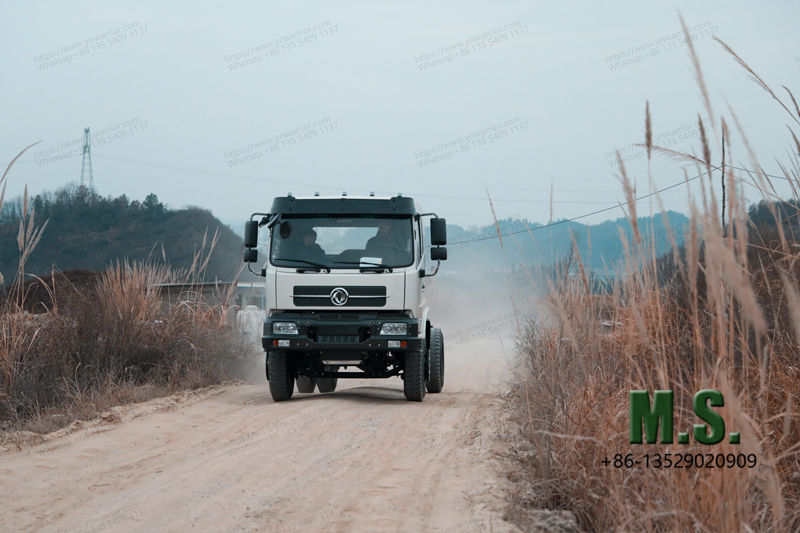 Dongfeng 4x2 dump truck chassis front