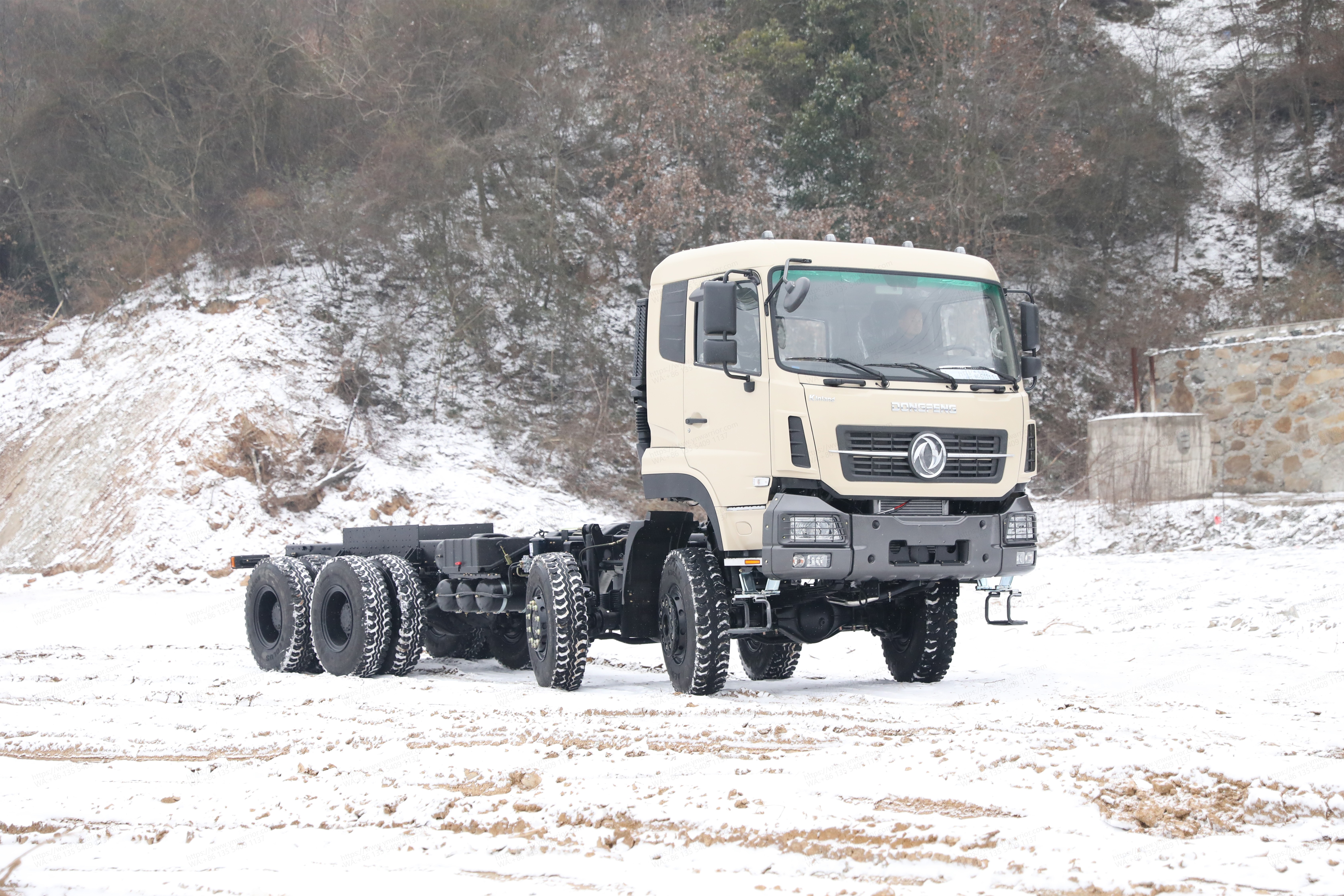 Chinese Dongfeng 8x8 truck chassis for dump truck