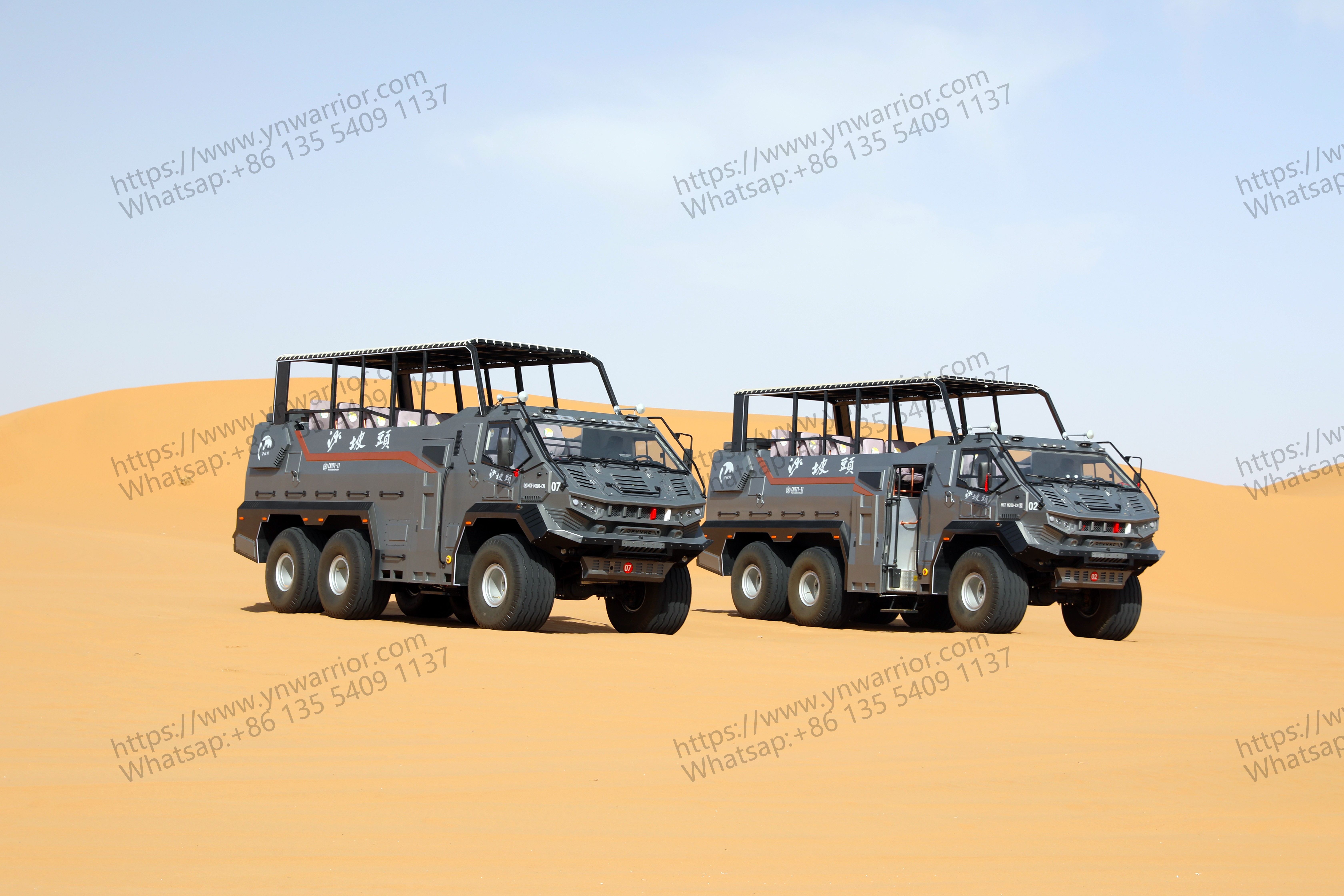 desert cruiser bus fleet sightseeing bus