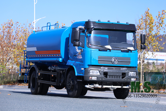 200-horsepower 18-ton Gross Weight 4x2 15m³ Water Sprinkler Tanker Truck_15000L, Euro-5 Emission Level, 360° Rotating Spray, One-key Operation Control_Manufacturer Direct